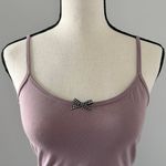 Handmade Coquette Purple Tank with Black Gingham Bow Photo 1