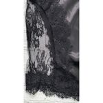 SheIn Black Satin & Lace Peek A Boo Mini Skirt Photo 13