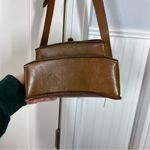 Vintage Perrin Plainsman Cowhide Leather Camera Case Bag Purse Handbag Tan strap Photo 2