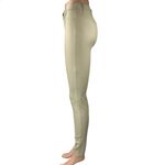 ZARA  Beige Faux Vegan Leather Skinny Slim High Waist Trousers Pants Size S Photo 1