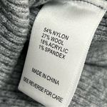 Lucy Paris NWT  M grey knit high slit Charcoal Pencil Skirt pullon gray Photo 6