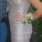 EXPRESS [] metallic light pink rose gold dress Photo 1