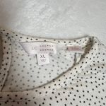 LC Lauren Conrad Crewneck Polka Dot Top Size X-Large Casual Preppy Girly Photo 3