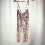Lulus Strappy Back Velvet Mini Dress in Pink Size Small‎ Photo 1