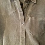 ZARA  Shirt Jacket Corduroy Women’s Raw Hem Medium NWOT Photo 2