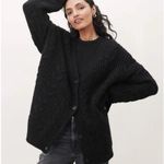 Jenni Kayne Cocoon Cable KNIT Black Wool Cardigan Women’s XS Oversized Luxury Photo 0