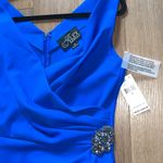 Alex Evenings Scuba Tank Dress Size 10 NWT Royal Blue Cocktail Formal 134005 Photo 8