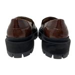 Free People  Mackenzie Brown Patent Leather Loafers 7.5 Photo 5