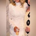 Elegant White Textured Dress Photo 2