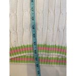 Lilly Pulitzer White Cable Knit Sweater Vest V-Neck EUC Sz S Cotton Pullover Photo 8