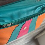 Orange and Pink Chevron Clutch with Geometric Design Photo 5