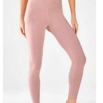 Fabletics High-Waisted Heathered 7/8 in Rosebloom Heather - Medium Photo 0