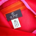 Gioffre orange / pink sleeveless sheer sleeve dress midi size 42 aka 12 Photo 2