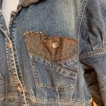 Y2K MECCA FEMME DENIM
JACKET BOHO CONTRASTING FABRIC PUFF SLEEVE ARTSY Blue Size 3X Photo 5