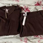 Victoria's Secret NWT Victoria’s Secret 2pc Brown Knit Set Photo 0