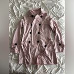 Madison Light Pink Trench Coat with Black Buttons Size 34 Photo 1