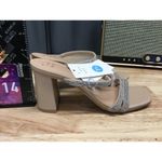 A New Day Stacy Mule Slide Sandals Women's 7.5 Silver Rhinestones Slip-On Preppy Photo 2