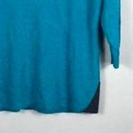 The Limited Sz L Gorgeous Teal Sweater Viscose Nylon Wool Blend Machine Washable Photo 3