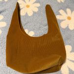 Vintage Y2K Boho Merit Beauty Signature Corduroy Makeup Bag Brown Photo 2