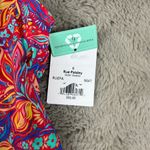 Sunsets Rue Paisley Sadie Tankini Swim Top Paisley Print Lined Size 6 Beach Pool Red Photo 2