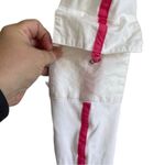 Nike cotton crop sporty cargo pants white and pink Photo 6