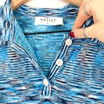 NATIVE Daughters Women's Blue Knit Bodycon Dress size Medium Photo 5