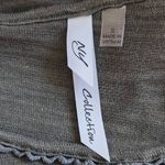 Ny Collection  Green Knit Top Eyelet Lace Sleeves NWT Size Small Green Blouse Photo 5