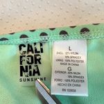 California Sunshine  Mint 2 Piece Bikini Polka Dots Size Large Ruffles Photo 6