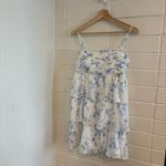 Altar'd State NWOT  Madeline blue floral mini dress with ruffles Photo 2