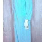Vintage Jamie b maxi long sleeve nightgown pajamas sleepwear house dress small Blue Photo 7