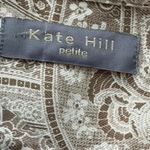 Kate Hill Vintage Silk Paisley Button Up Shirt, Women's Size PM Photo 4