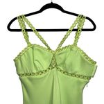 Jonathan Simkhai NEW NWT Sevilla Crochet Ring Midi Dress Lime Green Photo 5