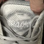 P448  Sally Italian Low Top Animal Cobra Silver Sneakers Shoe Womens 40 US 9.5 10 Photo 3