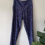 Onzie Star Print Athletic Leggings Blue White Ankle Athleisure Workout Active S Photo 0