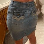 V.S.H. Jeans Denim Midi Skirt Size 12 Photo 2