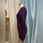 Mystic  Deep Purple Long Sleeve Y2K Dress Photo 1