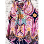 Rose & Olive Paisley Print Sleeveless Top Multicolor Boho Festival Tank Top Pink Size M Photo 1