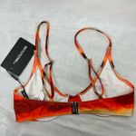 Pretty Little Thing NWT Orange Ombre Underwired Bikini Top Photo 2
