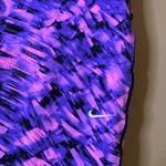 Nike Running Printed Abstract Cropped Leggings Pink Purple Black Size Medium Photo 4