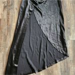 Retrofête Retrofete Sab Dress Black Maxi Halter Satin Size Small NWT Sleeveless Photo 6