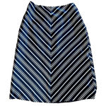 Pendleton  Silk‎ Skirt Women's Size 10 Nautical Blue White Striped Classic A Line Photo 0