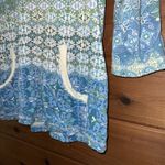 Christopher & Banks  Blue Green Pullover Hoodie Small Photo 1