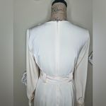NTM: MOTF Belted Square Neckline Lined Cream & Gold Dress Size Small Photo 10