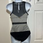 Anne cole  Women's Mesh'n Possible Mesh Cut-Out High-Neck One-Piece Swimsuit 10 Photo 3