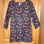 Flora by rockflowerpaper Cotton Beach Shirt Tunic Cover Up Navy‎ Blue Size Small Photo 8