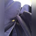 Amanda Smith Vintage  Velvet Rhinestone Button Blazer Jacket cotton women size 10 Photo 5
