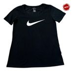 Black Logo Nike Dry Athletic T-Shirt Women's Size Small NWT | 70-47 Photo 1