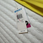 Roxy  Yellow With Black Polka Dot Tie Side Swimsuit Bikini Bottom L Large NWT $36 Photo 2