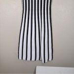 Milly  Black White Striped Knit Fit & Flare Sleeveless Dress Womens S Classic Photo 3