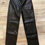 Wilfred Aritzia Straight Leg Leather Pants Photo 0